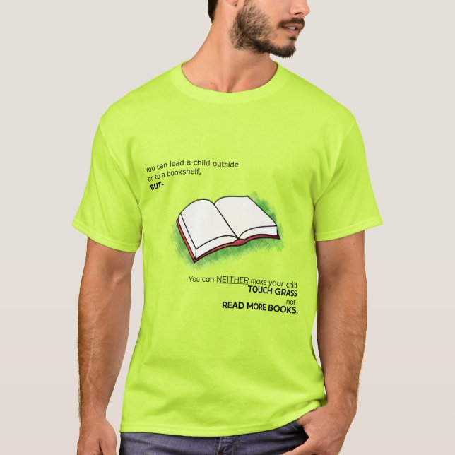 T-shirt Diriger un enfant à l'extérieur ou vers une biblio (Devant)
