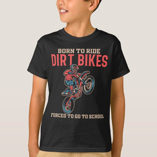 T-shirt Dirt Bike Boy Motocross Lover (Devant)
