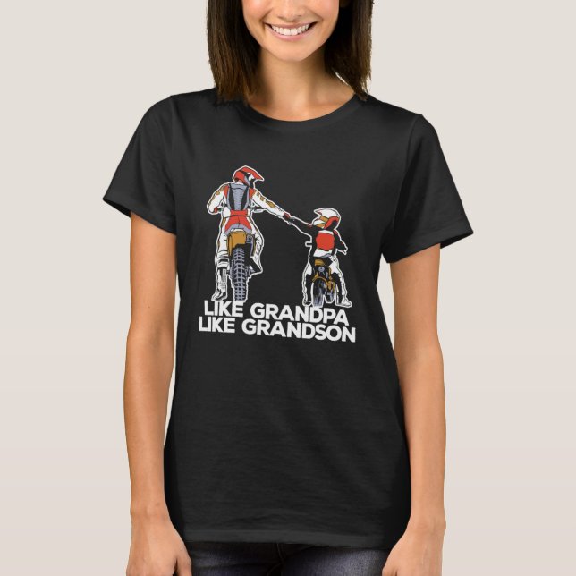 T-shirt Dirt Bike Grandfather Mx Motocross  Dirt Biking Gr (Devant)