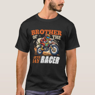 T-shirt Dirt Bike Party Frère Du Racer D'Anniversaire Moto