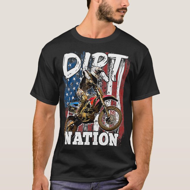 T-shirt Dirt Bike Racing OffRoad Motocross Racing s Cadeau (Devant)