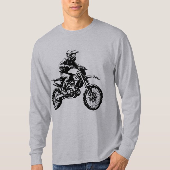 T-shirt Dirt Bike Rider  (Devant)