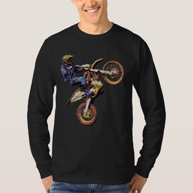T-shirt Dirt Bike Rider Enduro Motocross Racing (Devant)
