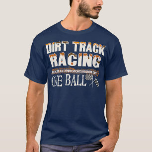 T-shirt Dirt Track Racing Race Drapeau Drôle Drôle Concept