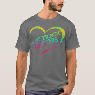 T-shirt Dirt Track Racing Sprint Voiture Girlfriend Girl G