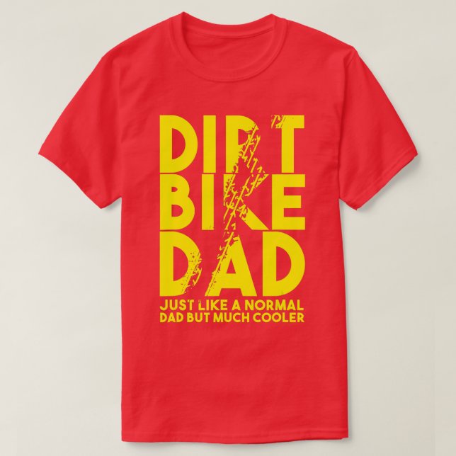 T-shirt Dirt Vélo Dads Motocross Moker Motorbike Motorbike (Design devant)