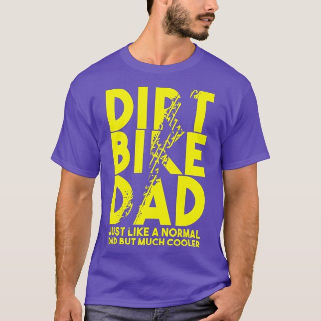 T-shirt Dirt Vélo Dads Motocross Vélo Moto (Devant)