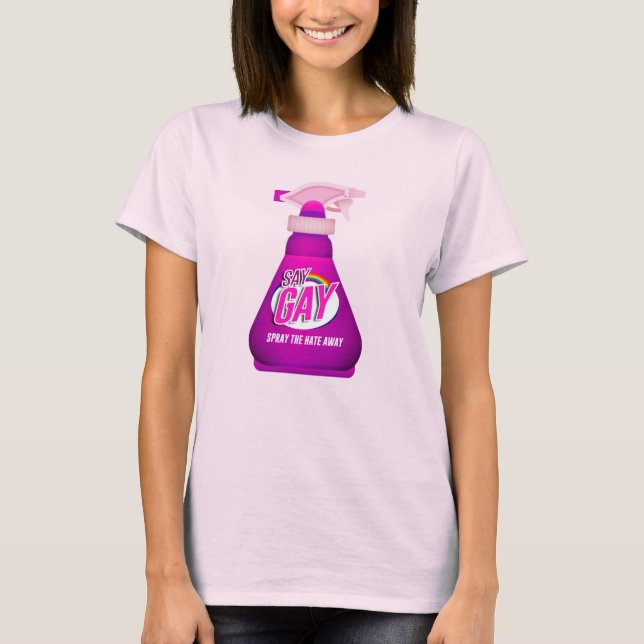 T-shirt Dis Gay Spray (Devant)