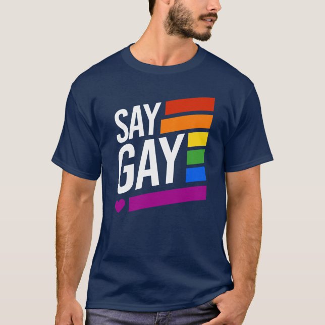 T-shirt Dis le gai (Devant)