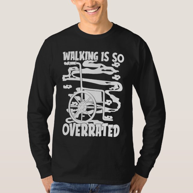 T-shirt Disabled Hilarious Handicapped Disability Wheelcha (Devant)