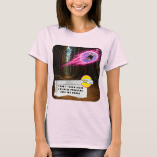 T-Shirt Disc Golf Blagues sur les Emballages de Ch