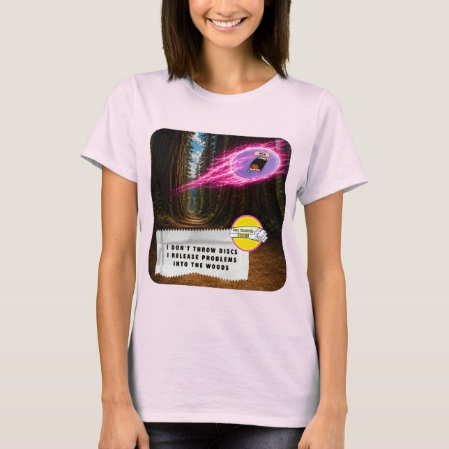 T-Shirt Disc Golf Blagues sur les Emballages de Ch (Devant)