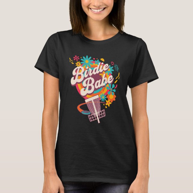 T-shirt Disc Golf   Cute Birdie Babe I (Devant)