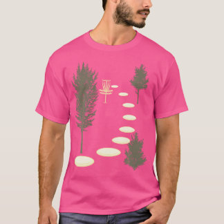 T-shirt Disc Golf Dans La Boisée Disc Golf Amusant Anniver