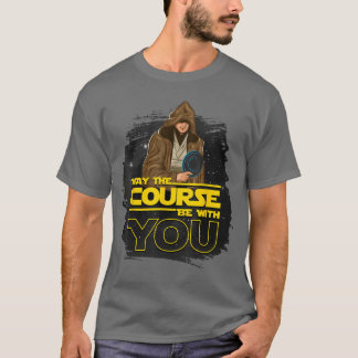 T-shirt Disc Golf Que le parcours soit avec vous Hommes Fe