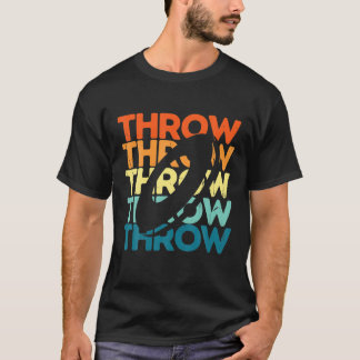 T-shirt Disc Golf Retro Sunset Vintage Frisbee Golf Throw