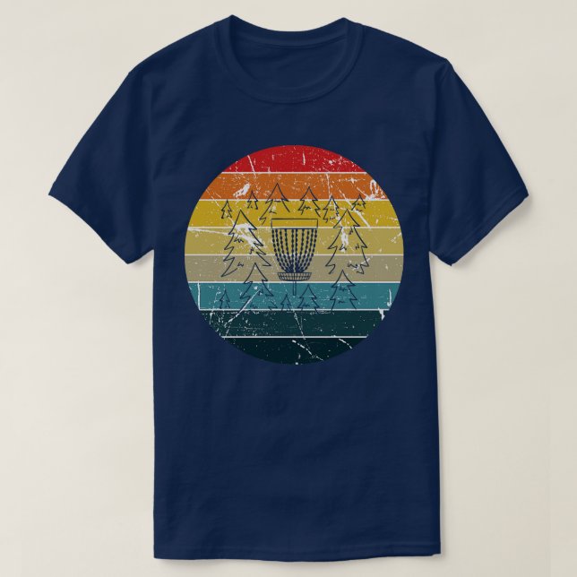 T-shirt Disc golf Retro Vintage (Design devant)