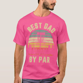 T-shirt Disc Golf Shirt Fathers Best Dad By Par Funny Golf