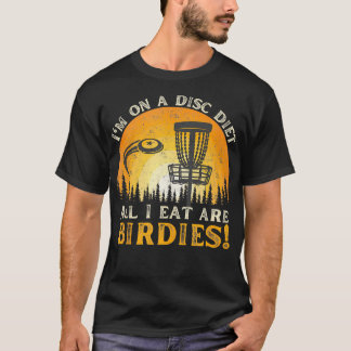 T-shirt Disc Golf Tout ce que je mange sont Birdies Funny