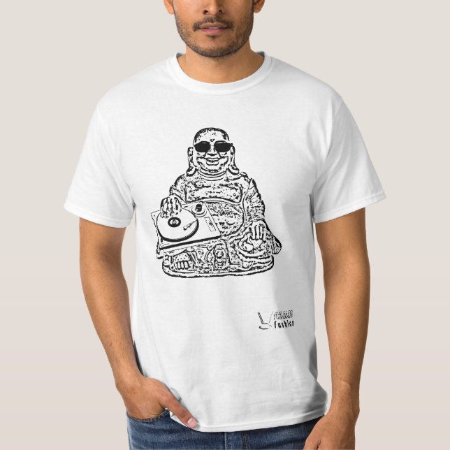 T-shirt Disc-jockey Bouddha (Devant)