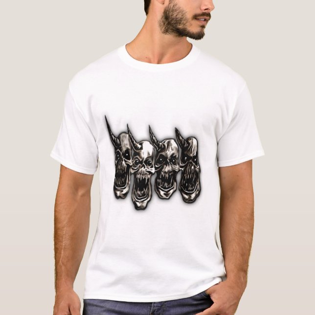 T-shirt Disciples des crânes de la puissance 4 (Devant)