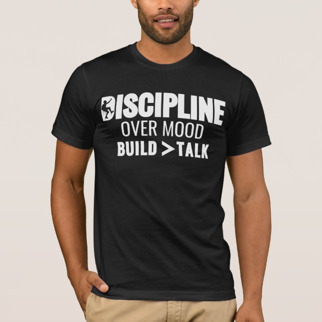 T-shirt Discipline Avant Humeur | Typographie Climber (Devant)