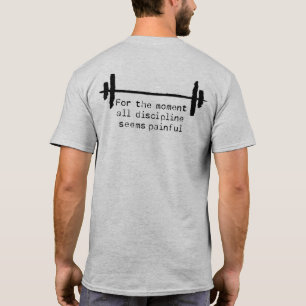 T-shirt Discipline avec texte noir brut