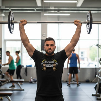 T-shirt  Discipline Builds Results Fitness motivation