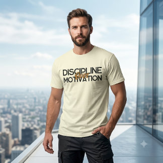 T-shirt Discipline personnalisée sur le graphique d'art de