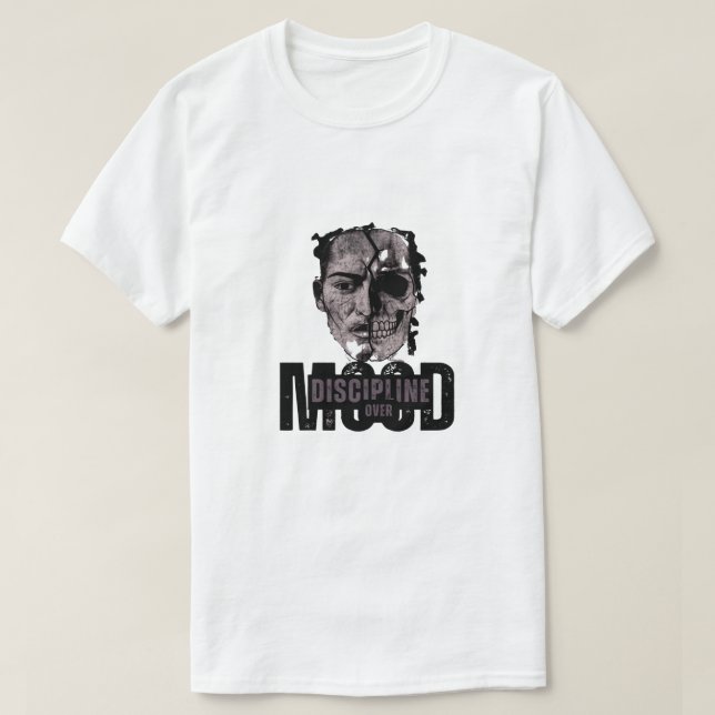 T-shirt Discipline sur l'humeur - conception motivationnel (Design devant)