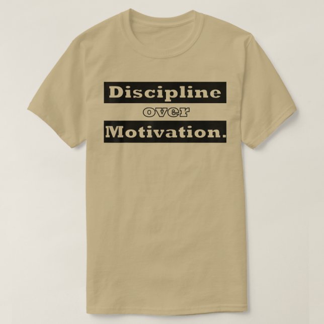 T-shirt Discipline sur Motivation Gym Haltérophilie (Design devant)