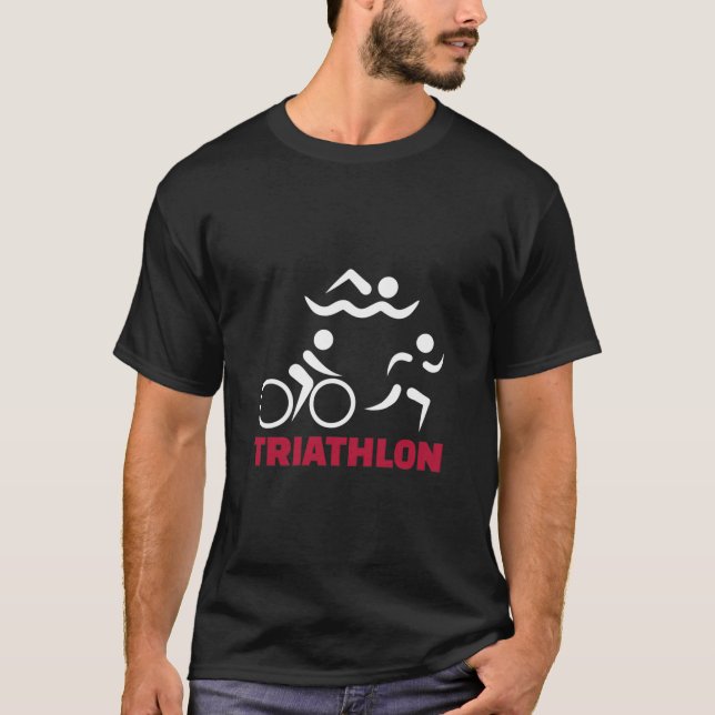 T-shirt Disciplines du triathlon (Devant)