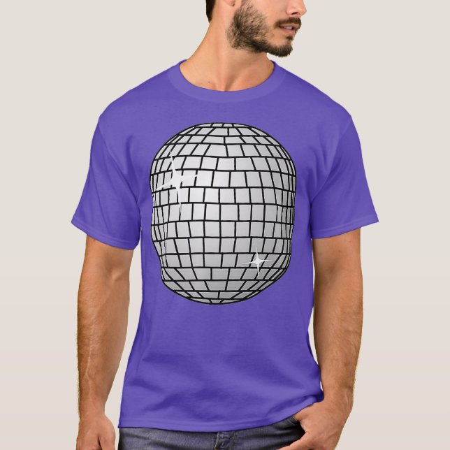 T-shirt Disco Ball 80s Theme Dance Party Premium (Devant)