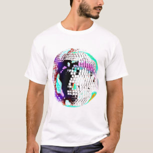 T-Shirt Disco Balle Rétro Néon 70s 80s