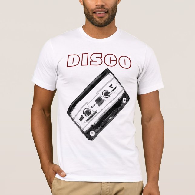 T-shirt Disco Cassette 70's Music Entertainment Retro (Devant)