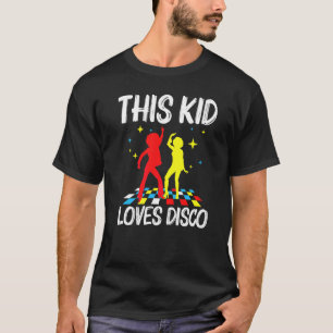 T-shirt Disco Cool Pour Garçons Enfants 70s 80s Musique De