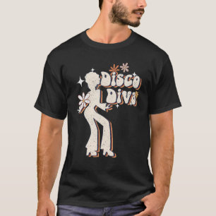T-shirt Disco Diva Danse Vintage Reine les années 70 80s D