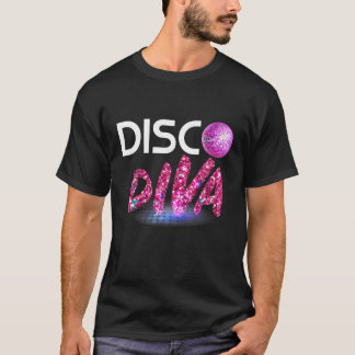 T-shirt Disco Diva Tee Retro les années 70 Chemise Vintage