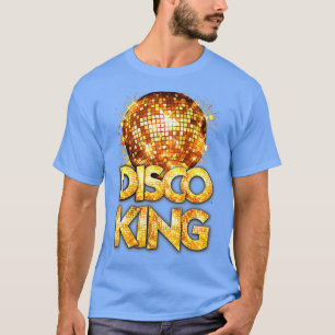 T-shirt Disco King Seventies Costume Disco Ball Vintage D