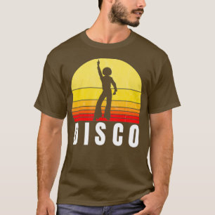 T-shirt Disco les années 70 Vintage Retro Sunset