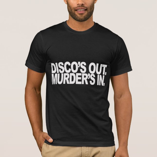 T-shirt Disco. Meurtre dedans (Devant)