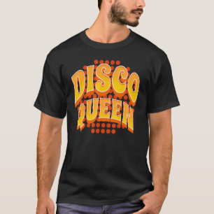 T-shirt Disco Queen Retro 70's 80's Seventies Costume