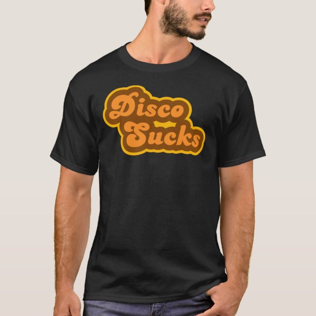 T-shirt Disco Sucks - les années 70 rétro - Logo Essential (Devant)