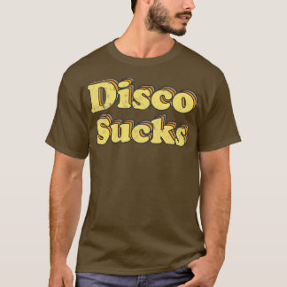 T-shirt Disco Sucks Retro les années 70 Word Art