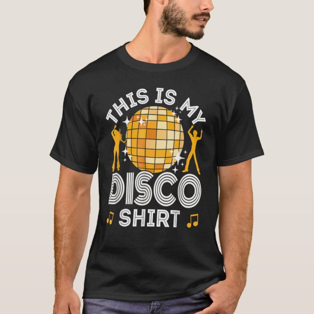 T-shirt Disco Tenue Femmes Hommes les années 70 & 80s Cost (Devant)