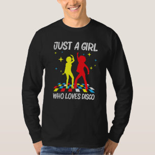 T-shirt Discothèque cool Pour Filles les années 70 80s Dis