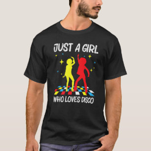 T-shirt Discothèque cool Pour Filles les années 70 80s Dis