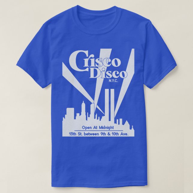 T-shirt Discothèque Crisco Disco les années 70 80s Gay NYC (Design devant)