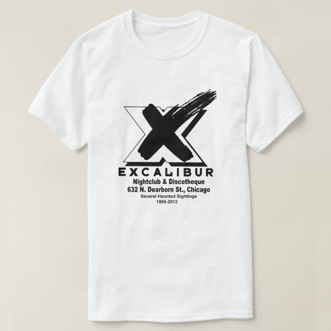 T-shirt Discothèque Excalibur (1989-2012) (Design devant)