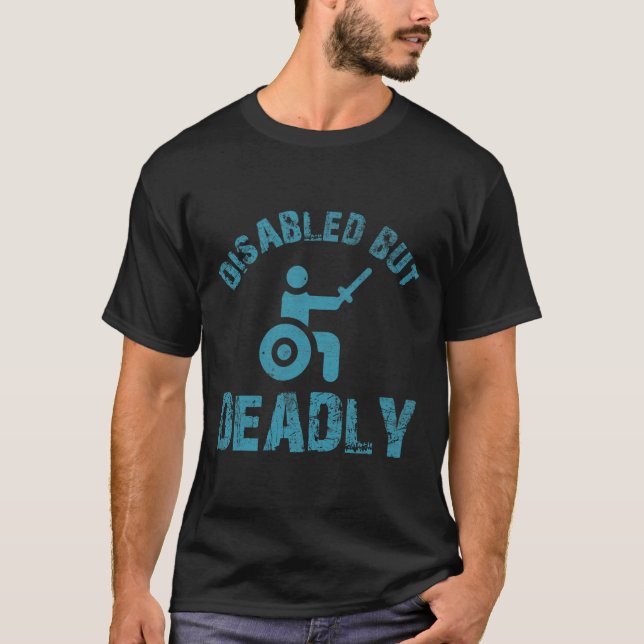 T-shirt Discours amusants pour les utilisateurs de fauteui (Devant)